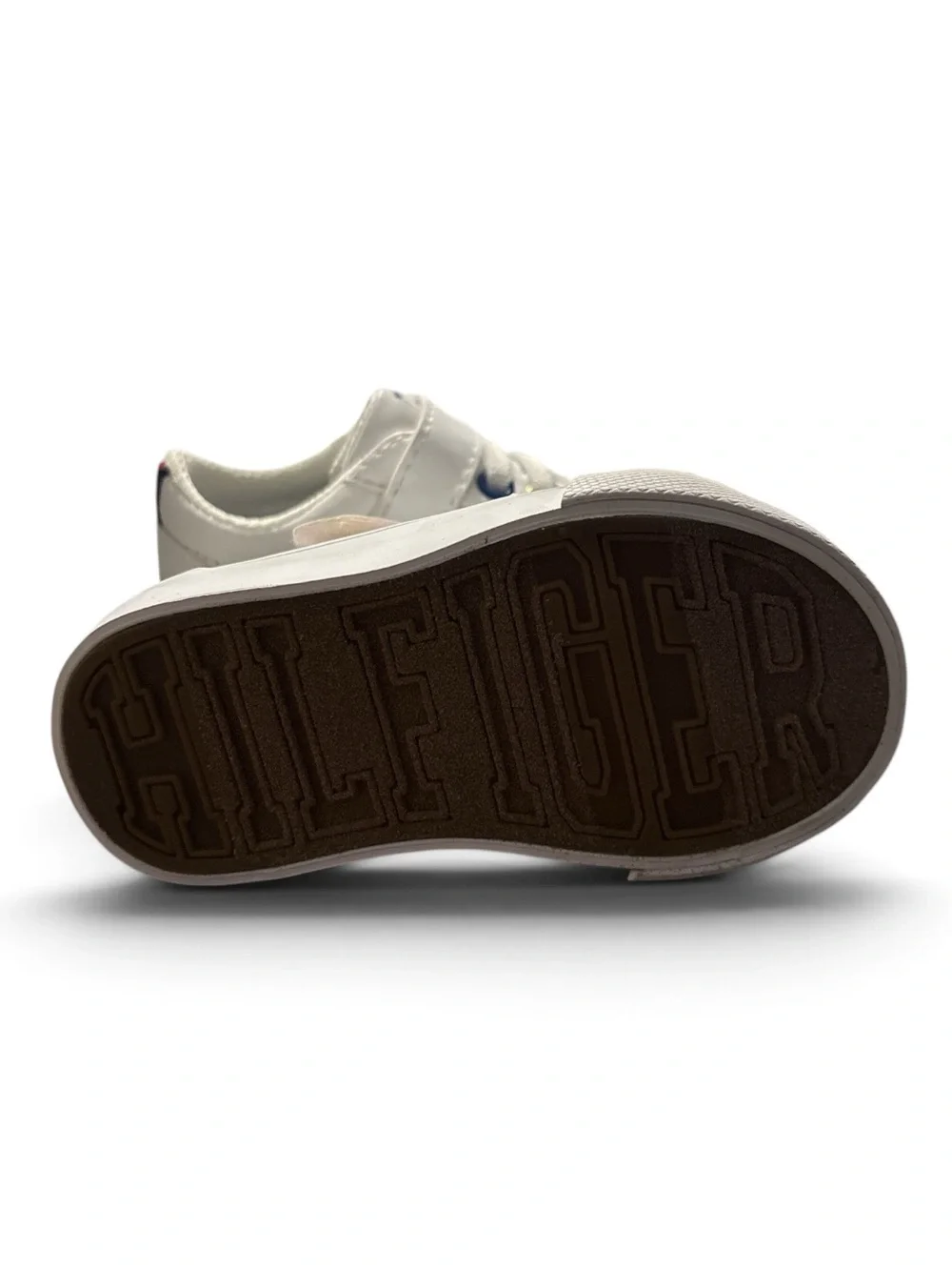 Tommy Hilfiger Kids White Low-Top Sneakers with Rainbow Accents